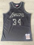 Leather Snakeskin Shaquille O'Neal Los Angeles Lakers 1996-97 Maillot